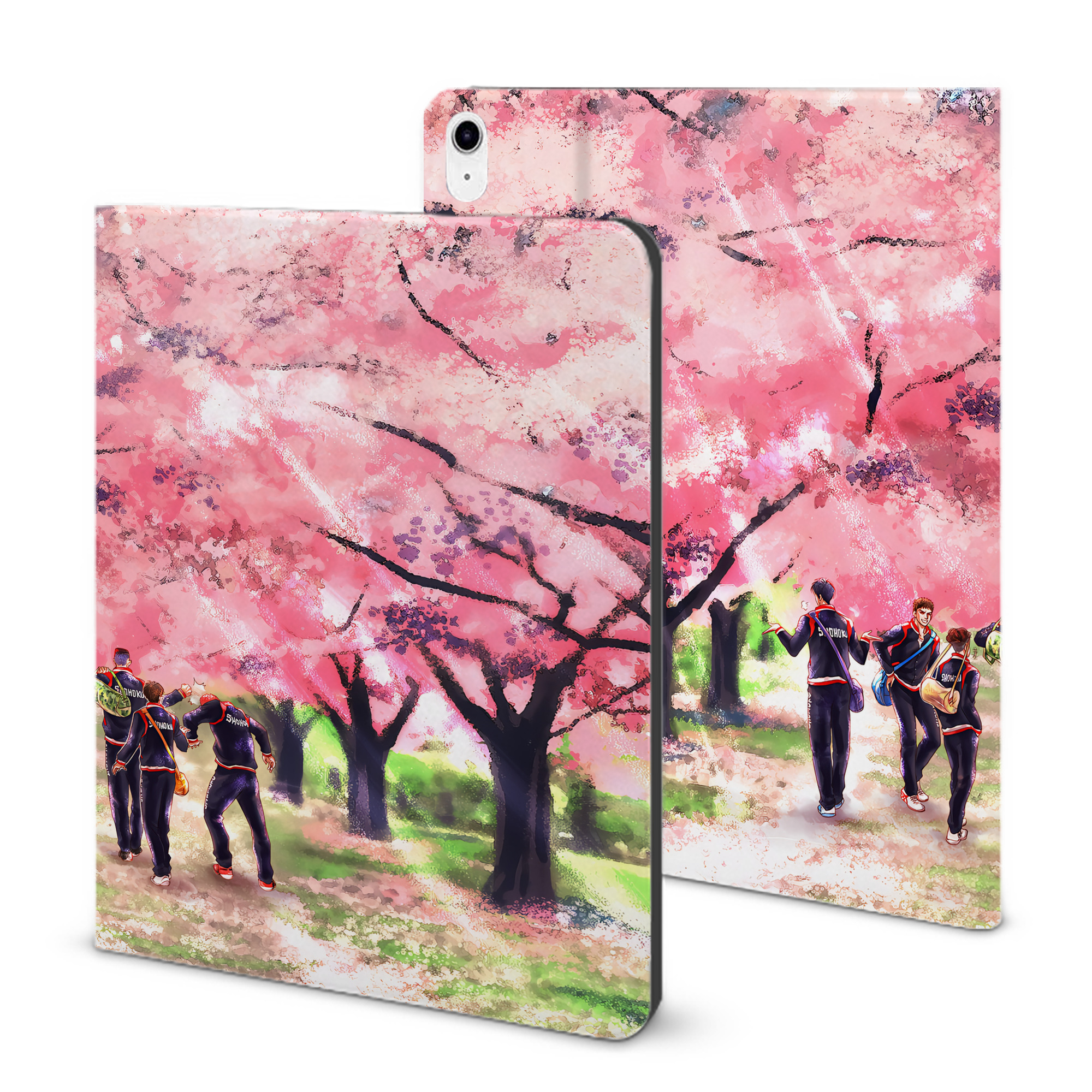（画像用） SLAM DUNK／スラムダンク IPad ケース ブック型 PUレザー TPU 耐衝撃 軽量 薄型 ペン収納なし 全面保護 IPad 各モデル対応